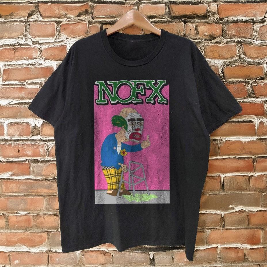 NOFX Cokie The Old Clown Black Cotton Tshirt Size S5XL Unisex T-Shirt S