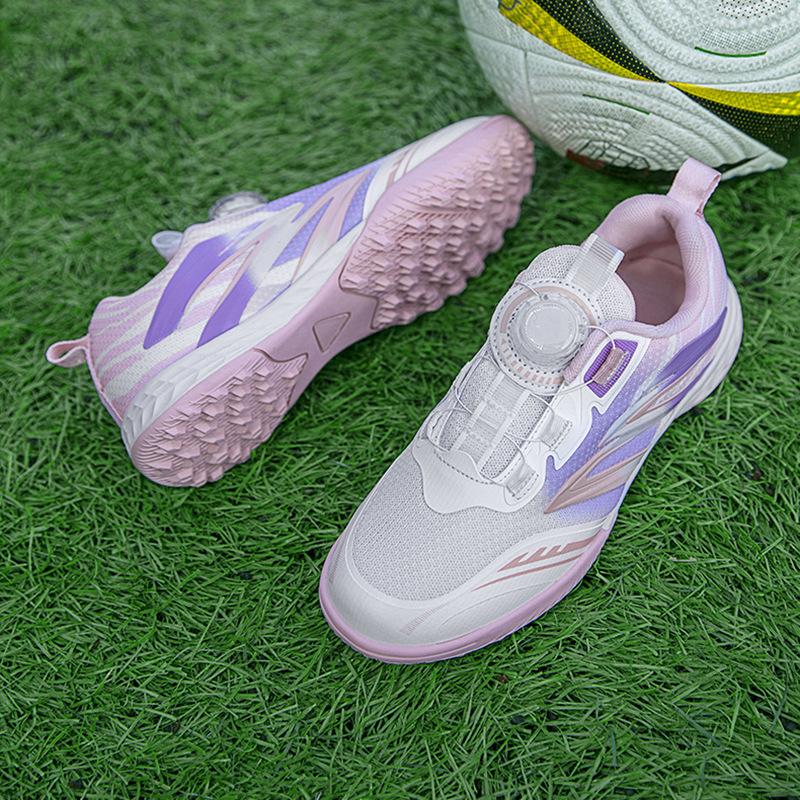 Children's Football Shoes Girls Breathable Mesh Tf Broken Nails Football Wear-resistant Sports Training Shoes