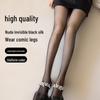 Ultra-Thin Black Silk Stockings: High-Transparency, Anti-Hook, Bare Leg Effect Pantyhose for Women - Perfect for Spring and Autumn