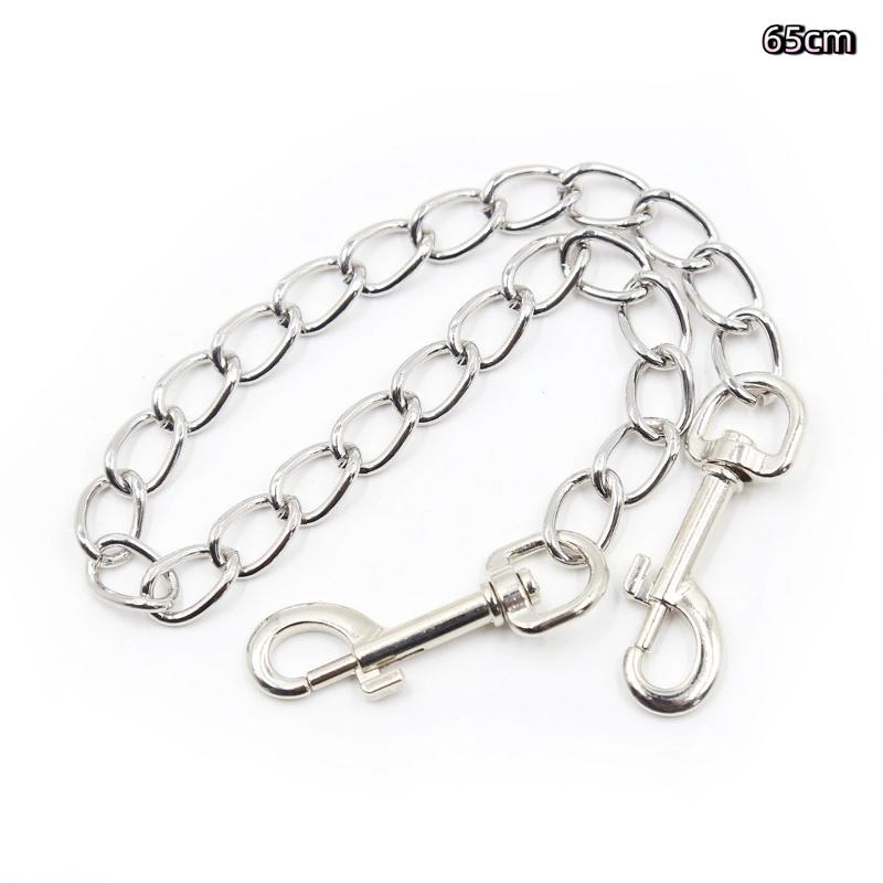 Hoyytu Adult Restraint Handcuff Double End Metal Hook Chain Portable Design for Couple Bondage Travel Intimate Use
