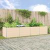 Ivory Plant Trough 385 X 100 X 75 Cm Galvanized Steel