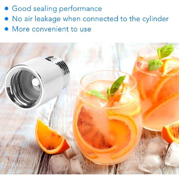 AYNEFY CO2 Cylinder Adapter with Gasket,Female Thread TR21‑4 To Male Thread CGA320 CO2 Refill Adapter CO2 Cylinder Connector for CO2 Bottle
