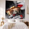 Lips Wall Decor Tapestry Art For Pet Memorial Birthdaywedding Party Backdrop Family Gift
