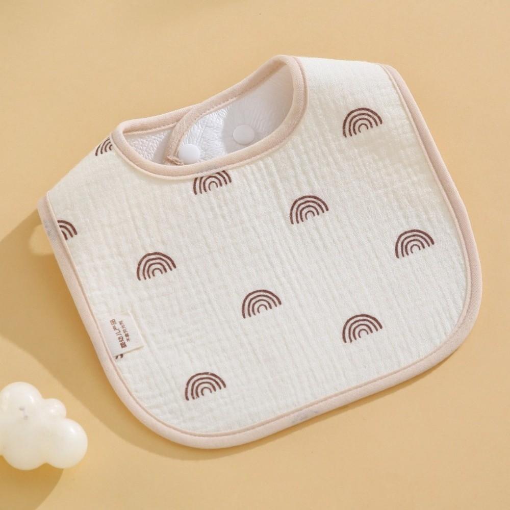 Cartoon Print Baby Bibs Cotton Newborn Saliva Towel New Burp Cloths
