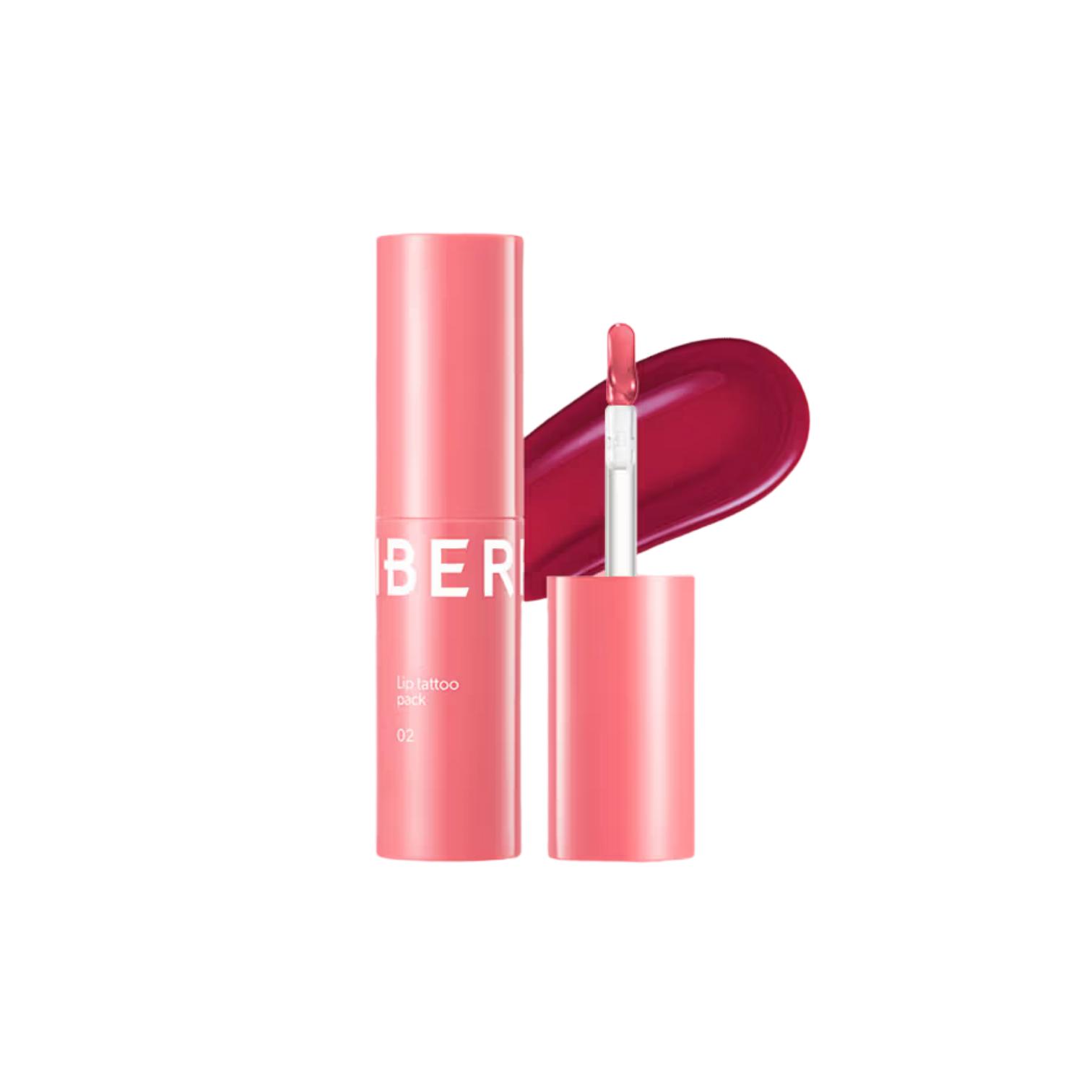 berrisom тинт-пленка для губ 3 г / 4 цвета / Стойкий тинт розовый