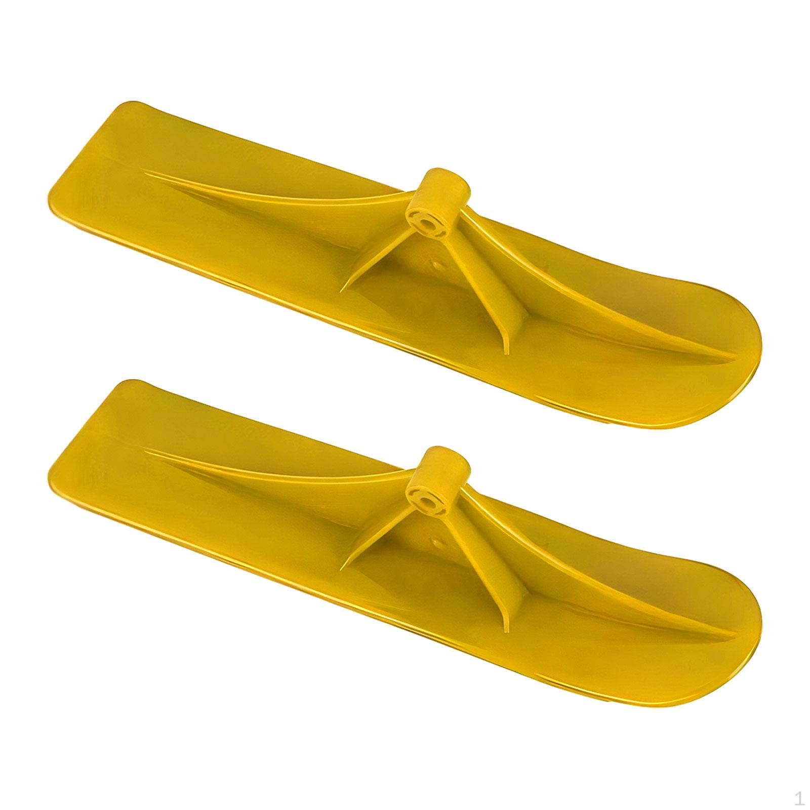 2x Snow Sled Ski Scooter Kit Board Sleigh for Christmas Outdoor Winter