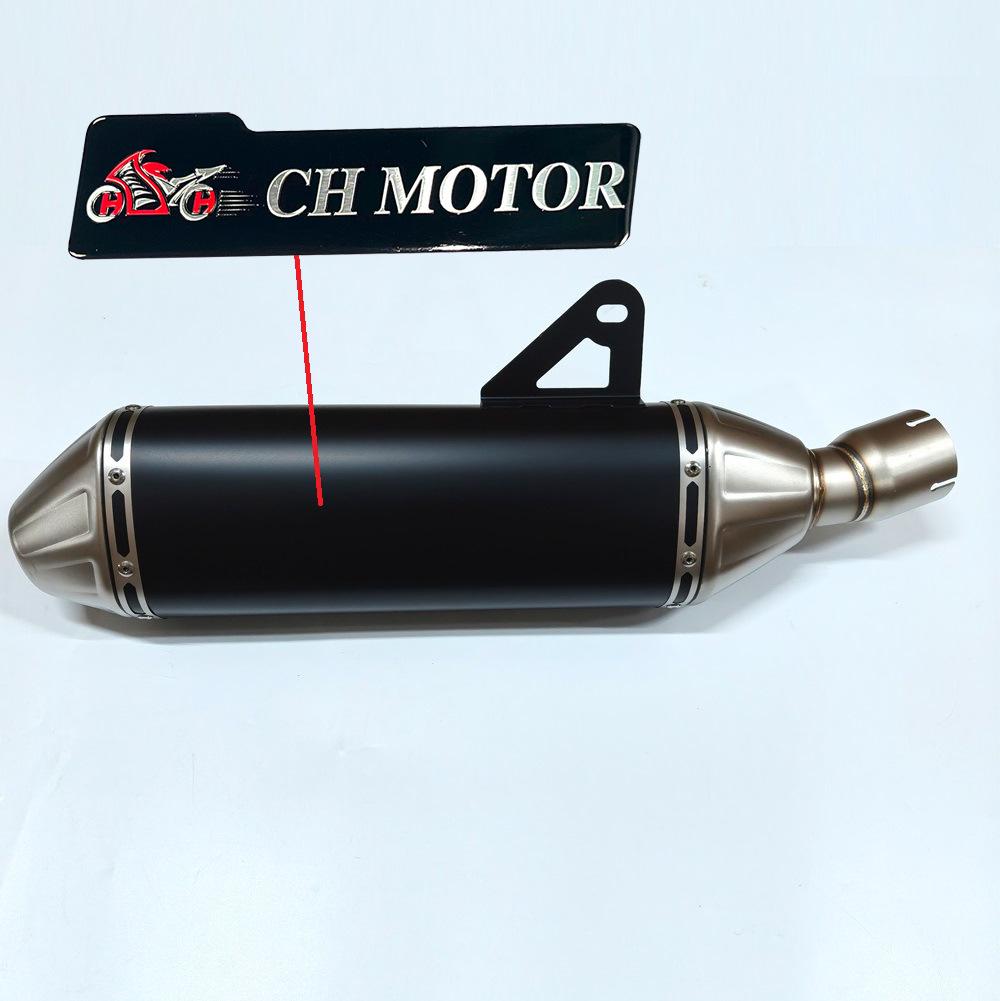 Compatible Exhaust Muffler for Kayo 800X: Integrates Mid-pipe and Rear-pipe with Original Front-pipe