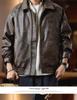 Men's Melanoid Leather Jacket: 2025 Autumn/Winter Trendy Motorcycle Pilot Style