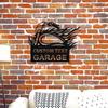 Personalizable Metal Wall Art Garage Decor Biker Gift Workshop Sign Custom Sculpture
