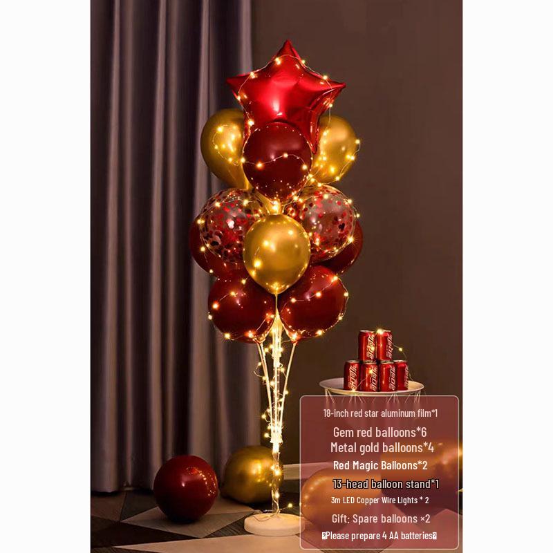 Luminous Balloon Floor Stand for Events: Birthday, Wedding, Anniversary, Party, and More.