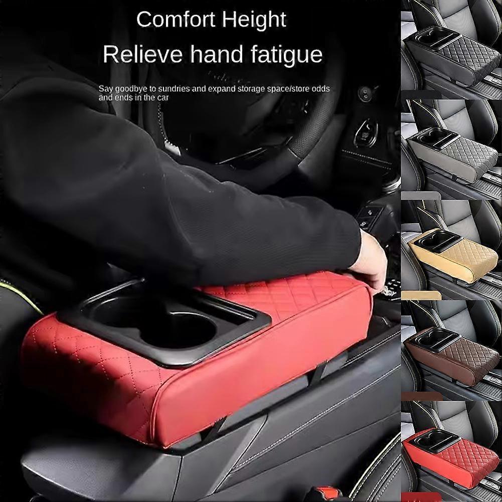 Armrest Box Height Pad Cup Holder for Car Multifunctional Storage