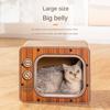 Creative Cat Scratching Board TV Cat Box Scratch Resistant Wear Resistant Three-dimensional Pet Toy Carton No Scraps Pet Habitat