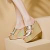 2025 Super High Heel Wedge Heel Flip-flops, New Summer Fashion Large-sized Flip-flops for Women, Fashionable Women's Shoes 35-42