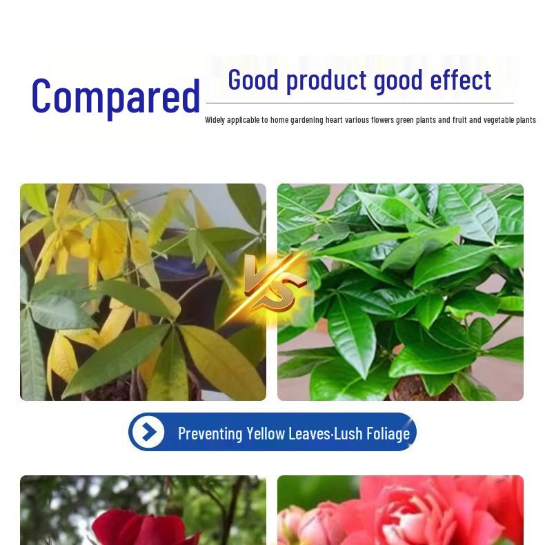 Universal Plant Revitalizer: Water-Soluble Nutrient Solution for Green & Potted Plants, Flowers, Yellowing Leaves