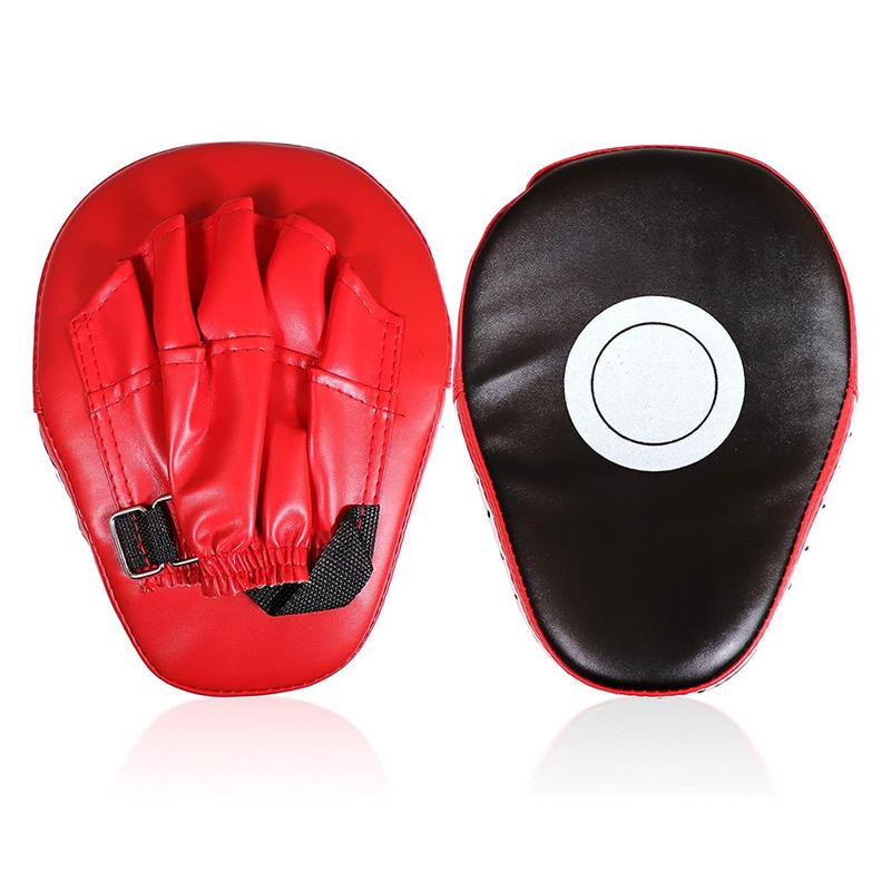 

2Pcs Curved Boxing Bag Taekwondo Muay Thai Karate Adults Kids Pu Training Paws Pads Boxing Equipment Focus Punching Bags чёрный