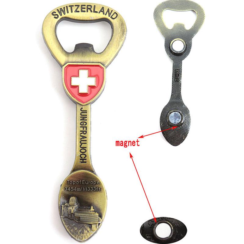 Magnete da Frigorifero & Apribottiglie 3D Retrò in Lega - Souvenir Unico di Viaggio nel Mondo Decorazione per Cucina