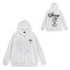 Trendy brand zipper hooded autumn and winter new letter flame pai jiu couple coat