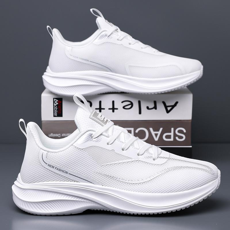 Large Size Hot Breathable Running Shoes Mesh Casual Sneakers Breathable Men's Shoes Couple Flying Knit Light Running Shoes