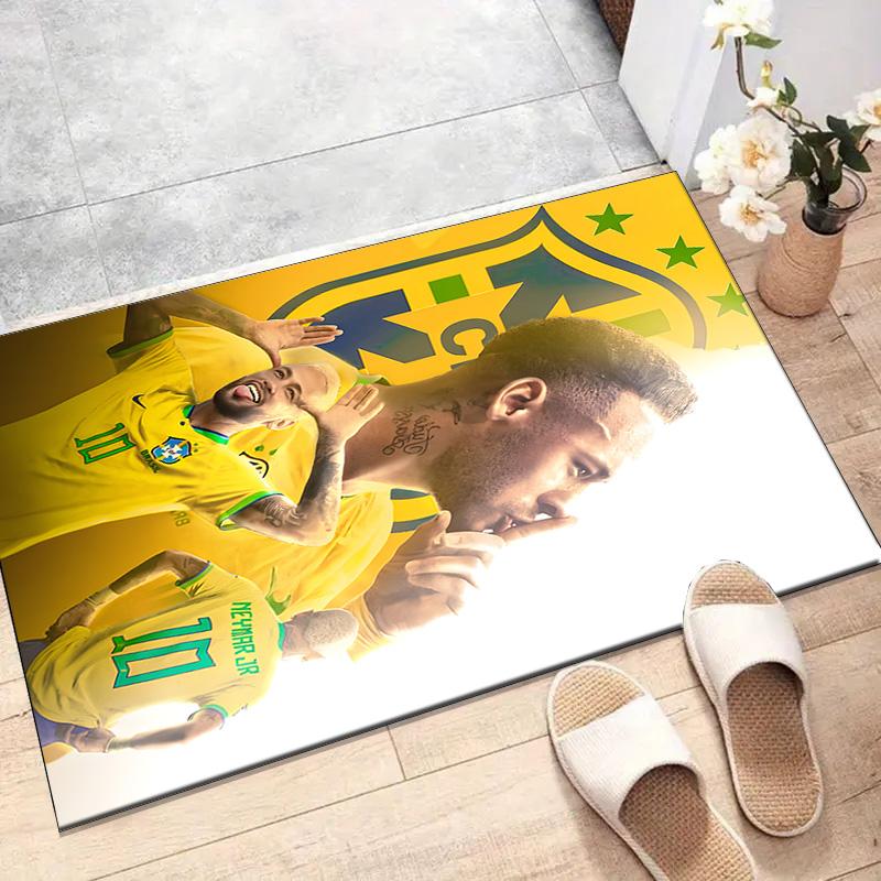 1pc Neymar Design Printed Area Rug Carpet for Bedroom Living Room Home Decor Rugs Mat Non Slip Mat Rug for Bedside