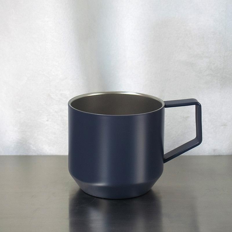 stainless steel coffee cup, double-layer heat-insulated water cup 304 mug promotional gift, office desktop water cup.