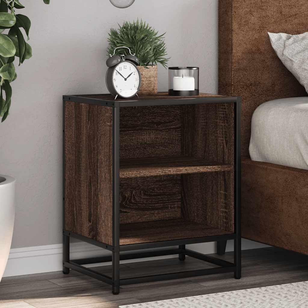 Vidaxl Bedside Tables, 2 Pcs, Brown Oak, 40X31X50 Cm