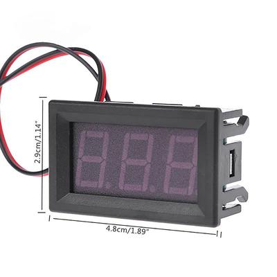 Woltomierz cyfrowy 2-przewodowy DC 5V do 120V Napięcie Wyświetlacz cyfrowy Komponenty Miernik pojazdu elektrycznego Zabezpieczenie przed odwrotnym podłączeniem
