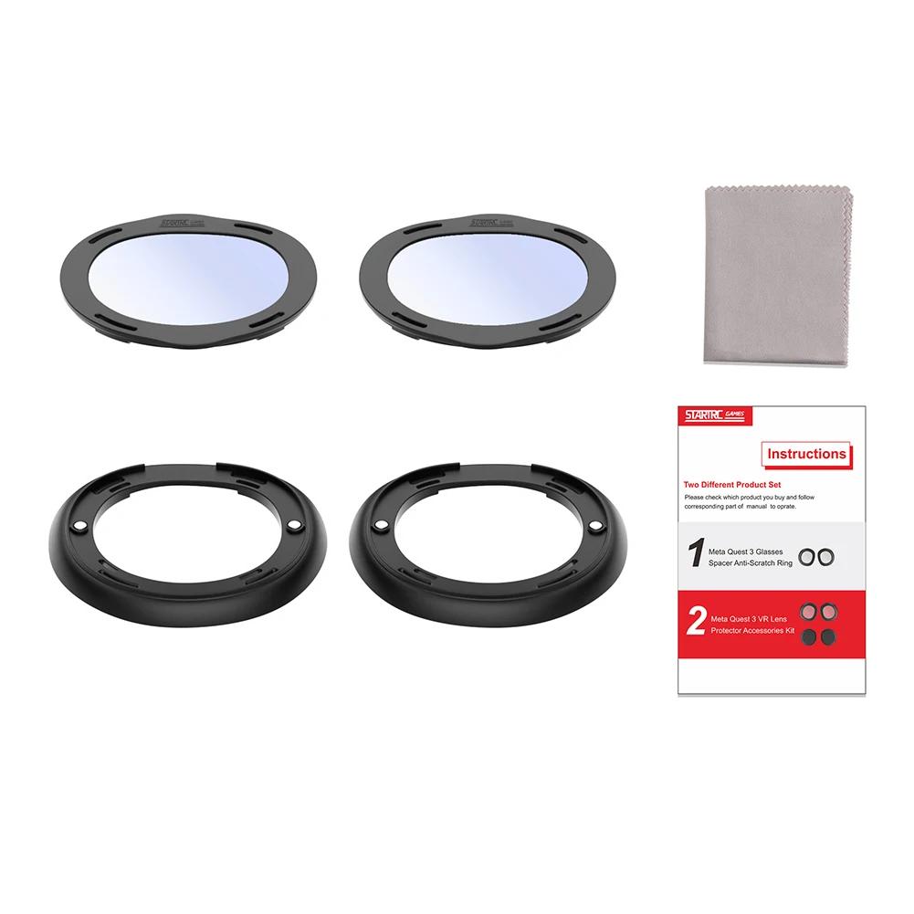 Magnetic Lens Frames for Meta Quest 3 Prescription Lenses Anti Blue Light Nearsighted Lenses Anti-Scratch Ring VR Accessories