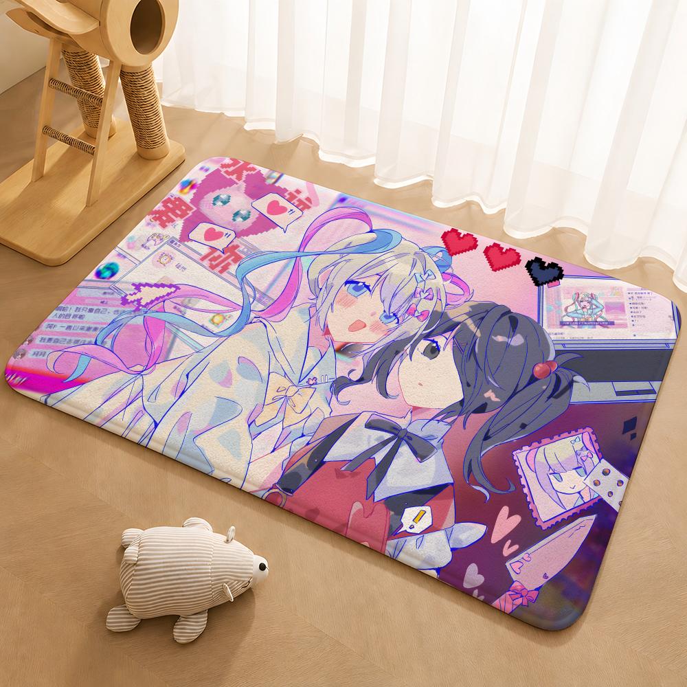 Needy Streamer Overload Floor Mat Floor Mat Soft Flannel Non-Slip Door  Rug for Living Room