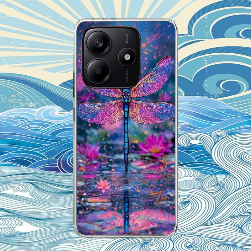 

Beautiful Dragonfly Enthusiasts Phone Case For Xiaomi Redmi Note 14 13 12 11 Pro Plus 12S 11S 11T 11E 14S 10S 9S Soft Print Cove Redmi Note 13 Pro 5G