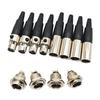 1Pcs Small XLR Audio Straight Connector Mini XLR 3/4/5/6 Pin Female / Male Plug Male Socket For Microphone Cable