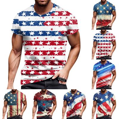 Camiseta masculina da moda, roupa casual de rua de manga curta