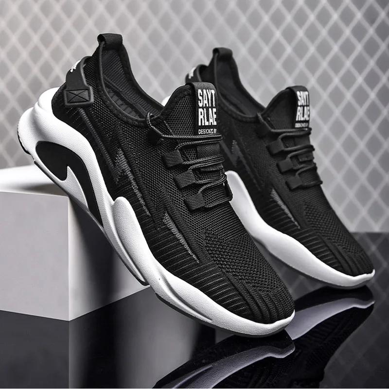 Winter Men Sneakers Mesh Casual Tennis Shoes Lace-up Men Shoes Lightweight Vulcanize Shoes Walking Sneakers Zapatillas Hombre