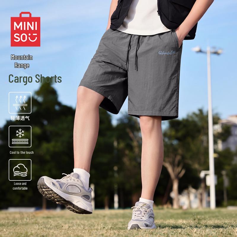 MINISO Men's Summer Casual Cargo Shorts