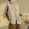 Vest for Women Cotton Autumn Winter Sleeveless Tops Vest Thickened Casual Round-neck Vest