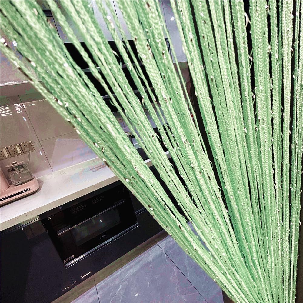 Ave Split Decorative Door String Curtain Wall Panel Fringe Window Panel Drapes Room Divider Blind Divider Tassel Screen Home 100cm*200cm