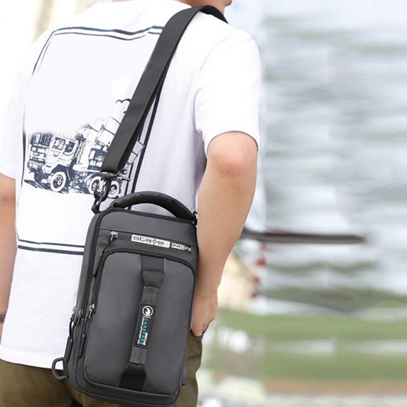 Multifuncional Hombre Pecho Bolsa Carga USB Interfaz Bolso de Hombro Mochila  comprar a buen precio — entrega gratuita, reseñas reales con fotos — Joom