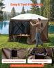 VEVOR Canopy Sidewalls, 1.73 x 1.48 m, Canopy Tent Walls with Waterproof and Sunlight Protection Layer, One-Sided Window Design