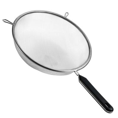 Stainless Steel Food Strainer Colander 12 14 16 20 22cm Easy To Clean Matcha Sifter Rust-Proof Small Cocktail Sieve for Kitchen