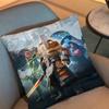 Game Dota 2 Rubick Pillow Case Square Double-Sided Printing Short Plush Sofa Cushion Cover Bedroom Bedside Pillow