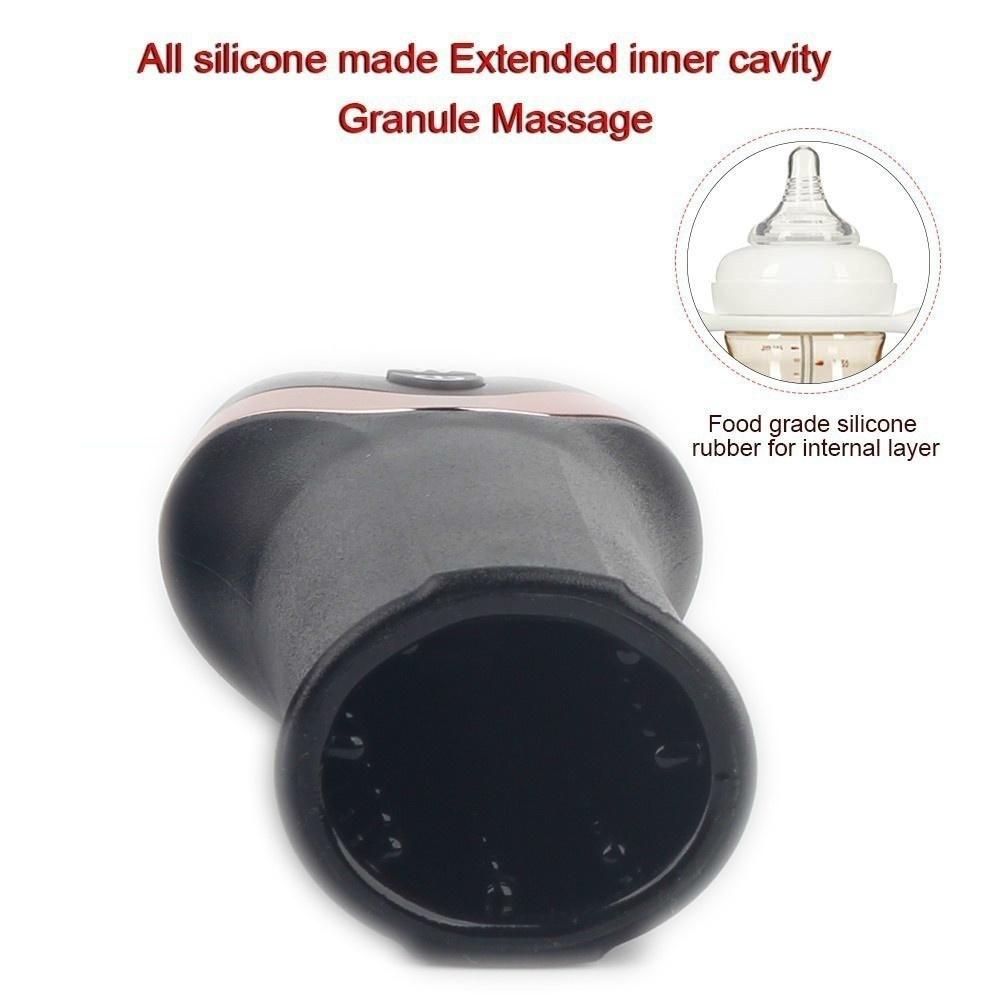 Pussy Male Glans Massager Muži Sexuální hračky Vibrační masturbační pohár Penis Delay Trainer 12 druhů frekvence vibrací Aircraft Cup