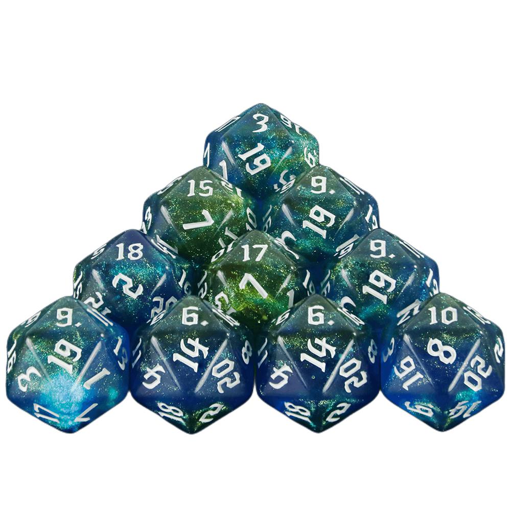 20 Sided DND Multi-Side Dice Set 10pcs D20 Polyhedral Dice for Party Kid Toys Board Game Accessories