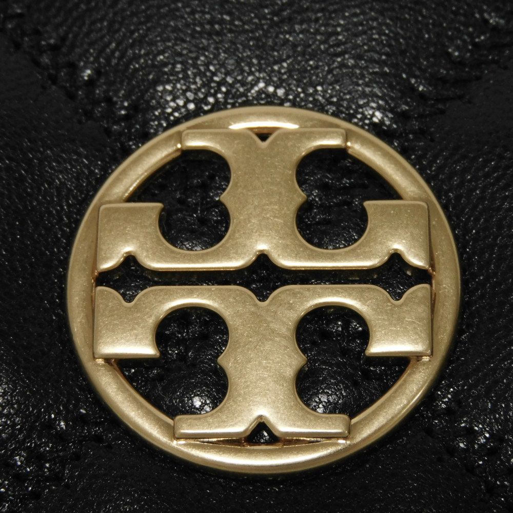 Used Willa Mini Top Handle Bag (10833) 153399 7922 Goat Quilted 2-Way Chain Double T Logo Black Women's from Japan