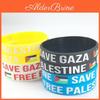 Pulsera de Silicona Conmemorativa Free Palestine Con Diseño Geométrico Ecológica