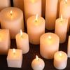 Classic Ivory Smokeless White Cylindrical Wedding Candles for Home and Restaurant Decor - Free Shipping