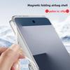For Samsung Galaxy Z Flip 7 Case Soft Airbag Transparent Middle Hinge Magnetic Magsafe Protective Back Cover For Z Flip 7 Shell