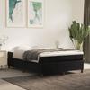 Vidaxl Letto Continentale Con Materasso, Nero, Velluto, 140X190 Cm