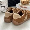 Retro casual shoes women's autumn new versatile Maillard soft-soled casual board shoes thick-soled color matching sports shoes