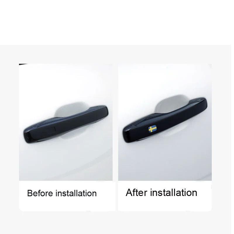 Car Door Handle Multimedia Decorate Button Stickers for Volvo S60 S90 XC40 XC60 XC90 V60 V90 C40  Central Control DIY