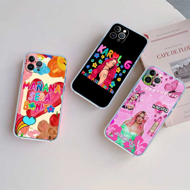 RE43 Karol G Transparent Phone Case for Samsung Galaxy A04 A04S A14 A23 A34 A54 M23 M33 M52 M53
