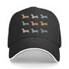 Dachshund Dog Print Baseball Cap Unisex Hat Adjustable for Outdoor Sports Fishing Lightweight Ani Sandwich Baseball Cap
